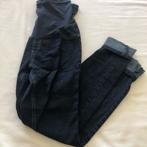 Indigo blue maternity jeans